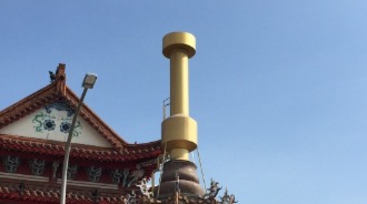 大龍峒保安宮/金爐上方環保設備