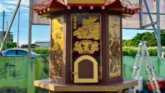 嵩霖福德正神｜桌緣卍字｜環保金爐｜神爐監造環保金爐