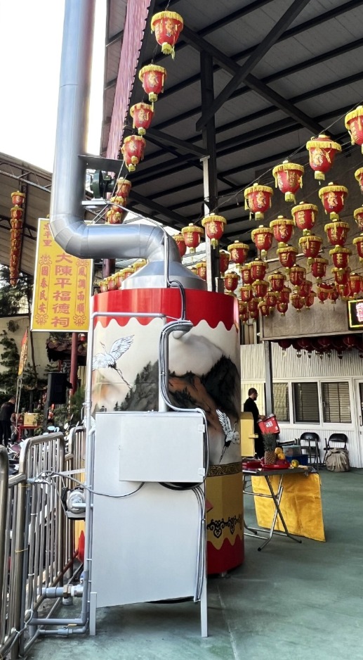 廟埕內環保金爐/傳統彩繪環保金爐/神爐企業監造