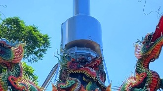 埤仔頭福德宮/金爐上方環保設備