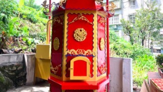 中和石公王福神宮的環保金爐(在有限的空間創造更多燒金紙的空間)/神爐企業監造/金屬爐SU304