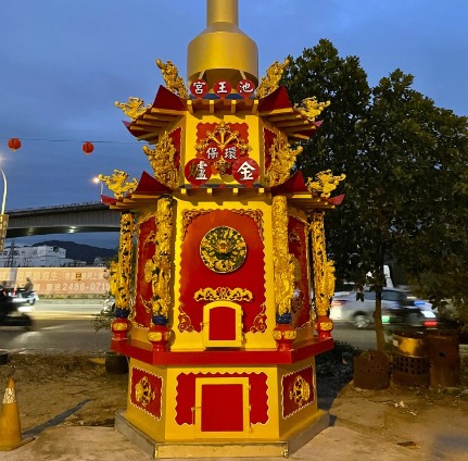 廟埕前環保金爐／神爐企業監製／金屬爐SU304