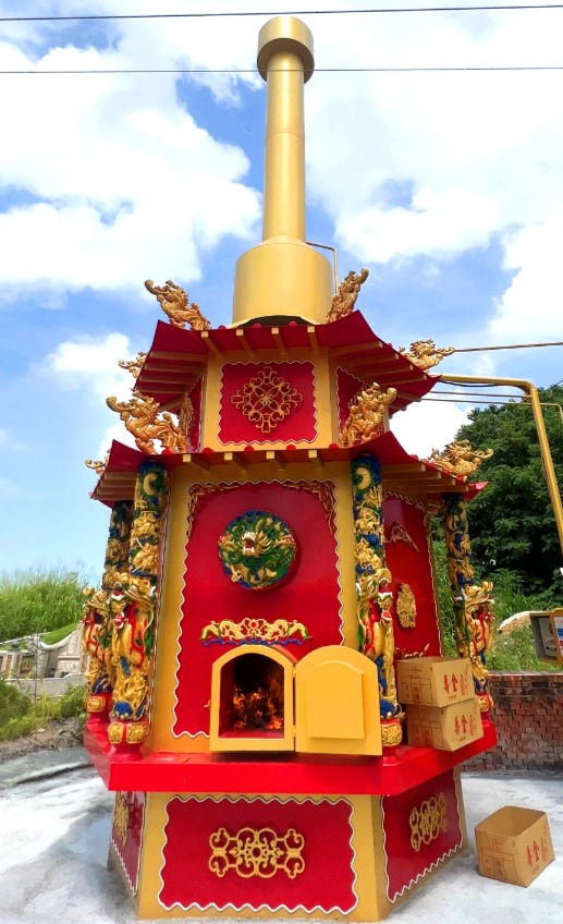 殯葬環保金爐/雙層屋簷/金屬爐SUS304/墓園燒金金庫