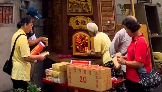 燒金紙的火勢/神爐監造環保金爐