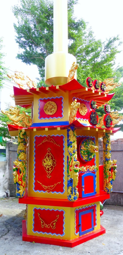 金亭、環保金爐/雙層屋簷/神爐企業監製/金屬爐SU304