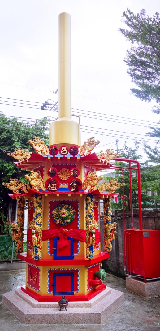 裕昌宮的環保金爐/雙層屋簷/神爐企業監製/金屬爐SU304