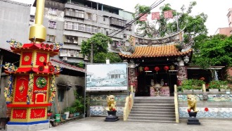 臺北福興宮的環保金爐/雙層屋簷/神爐企業監製/金屬爐SU304