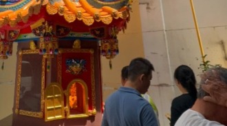 嘉邑東區廣寧宮/金爐加裝環保設備後/燒金紙情況
