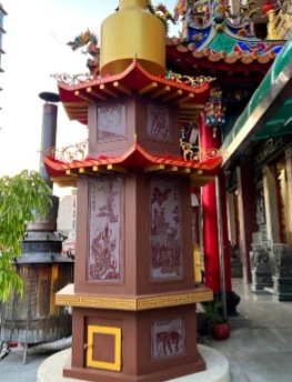 單層屋簷／薄屋緣／石材款環保金爐