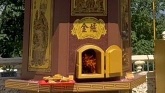 神爐監造／環保金爐／燒金爐口狀態火力全開