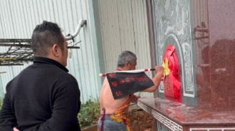台中大肚慶順宮／金爐上方環保設備／通過國家檢測